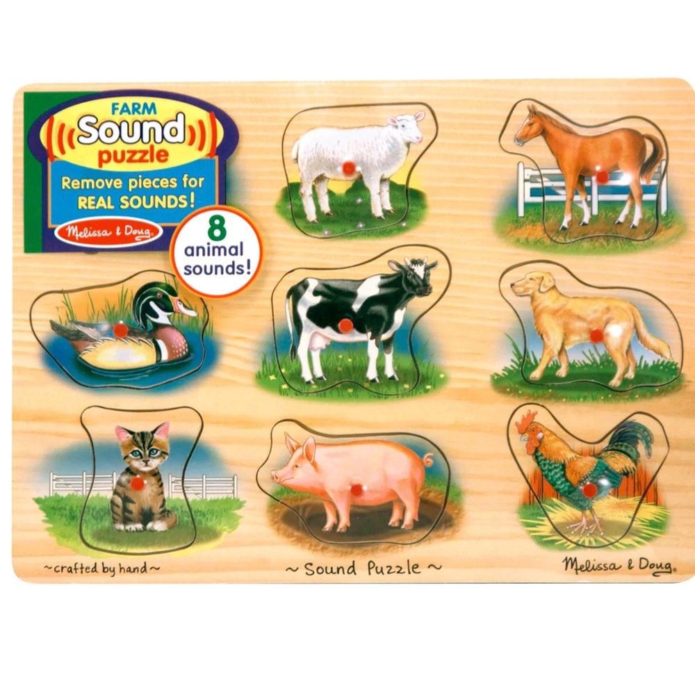 🔥Melissa & Doug Farm Animal Sound Puzzle
